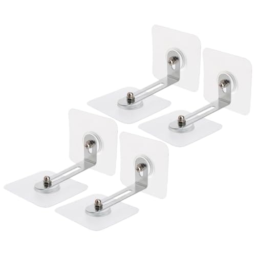 ELAYARD 4 Stück Teiliges Möbel Kippsicherung ohne Bohren Selbstklebende Wandanker aus und Stabile Kipp Befestigung für Schränke Kommoden Tv und Büromöbel und Langlebig von ELAYARD