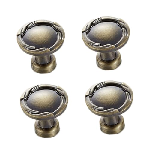 ELAYARD 4 Stück Teiliges Runde Keramik möbelgriffe im Europäischen Antikstil Praktische Schrank Schubladengriffe Langlebige Modische Griffe für Kleiderschrank Kommode Büro und Hotel von ELAYARD