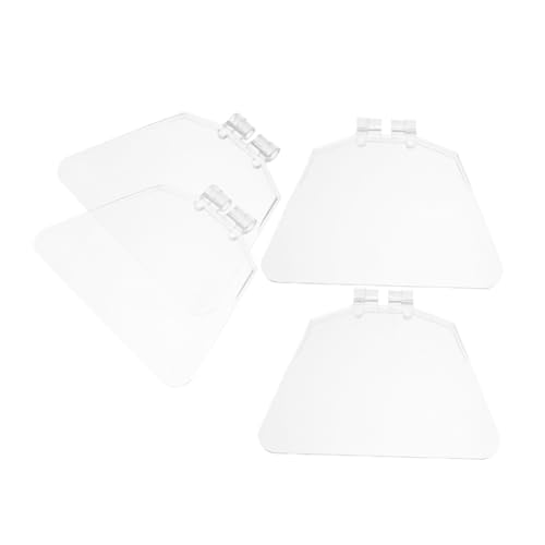 ELAYARD 4 Stück Teiliges Schleifbock Augenschutzschild aus Transparentem Kunststoff Leichtes und Langlebiges Werkzeugschild für Sicheren Schutz vor Spritzern und Staub bei Nass von ELAYARD