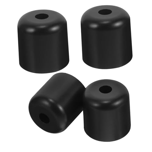 ELAYARD 4 Stück Teiliges Schwarze Möbelbeine aus Robustem PP Schraubbar Stabile Ersatzbeine für Sofa Stuhl und Kommode Modernes Design Einfache Montage ohne Schrauben von ELAYARD