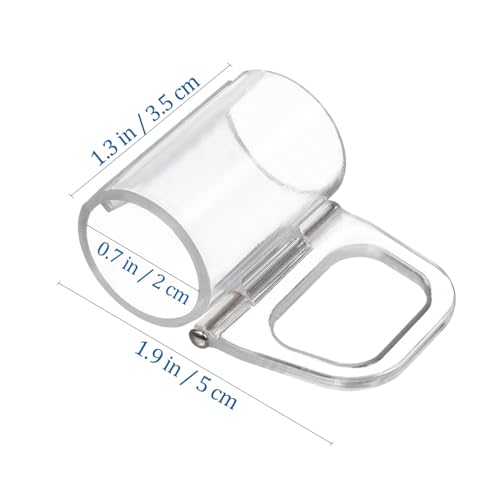 ELAYARD 4 Stück Teiliges Transparente Vorhangklammern aus Stabile und Langlebige Gardinenhalter für Plissee Jalousienvorhänge Einfache Montage und Dezentes Design Geeignet für ELAYARD 4 Stück Teiliges Transparente Vorhangklammern aus Stabile und Langlebige Gardinenhalter für Plissee Jalousienvorhänge Einfache Montage und Dezentes Design Geeignet für von ELAYARD
