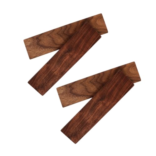 ELAYARD 4 Stück Teiliges Walnuss Holzbrett Verzugsfreie Unbehandelte Massivholzplatte für Holzschnitzerei Bastelarbeiten und Heimdekoration Langlebiges Einzigartiges Nussbaumholz von ELAYARD