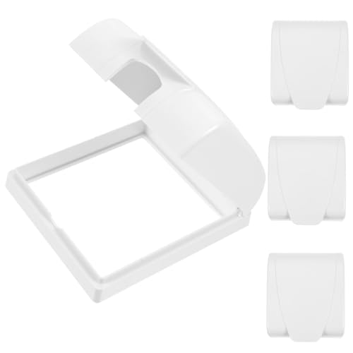 ELAYARD 4 Stück Teiliges Wasserdichtes Steckdosen schutzgehäuse Selbstklebend Spritzschutz Box für Badezimmer Steckdose Transparente Abdeckung Einfache Montage für Innen und Außenbereich von ELAYARD