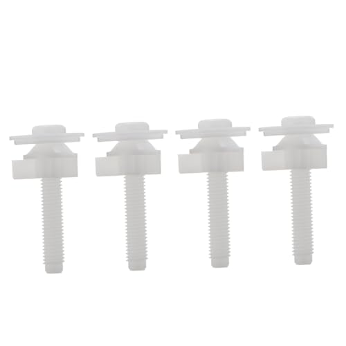 ELAYARD 4 Stück Teiliges Wc Sitz Befestigungsschrauben aus Kunststoff Langlebig und Flexibel Einfache Montage Kompatibel für Toilettendeckel Fixierung und Leicht von ELAYARD