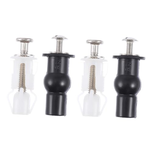 ELAYARD 4 Stück Teiliges Wc Sitz Schrauben aus Robustem Nylon mit Gummi expansionsdübeln Langlebige Befestigungselemente für Toilettensitz Ersatz Einfache Montage Passend für Wc modelle von ELAYARD