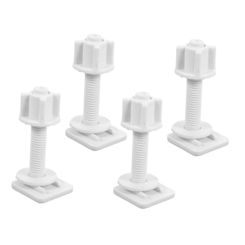 ELAYARD 4 Stück Toilettensitz Schrauben und Bolzen aus Langlebigem Abs Ersatzset für Wc Sitzbefestigung Kompatibilität Sicherer Halt für Toilettendeckel und Spülkastenmontage von ELAYARD