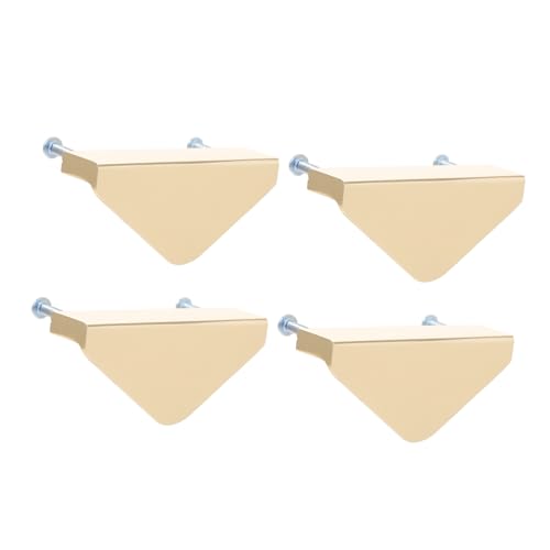 ELAYARD 4 Stück Triangle Schrankgriffe aus Hochwertigem Raumaluminium Dreieckig Geformte Möbelknöpfe für Küchen Kleiderschrank und Kommodentüren Einfache Montage Langlebig und Modern für ELAYARD 4 Stück Triangle Schrankgriffe aus Hochwertigem Raumaluminium Dreieckig Geformte Möbelknöpfe für Küchen Kleiderschrank und Kommodentüren Einfache Montage Langlebig und Modern für von ELAYARD