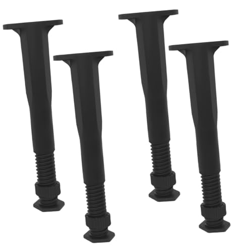 ELAYARD 4 Stück Verstellbare Möbelfüße Stabile Schwarze Möbelbeine für Bett Schrank Stuhl und Couch Robuste DIY Ersatzbeine mit Hoher Tragfähigkeit Langlebig und Vielseitig Einsetzbar ELAYARD 4 Stück Verstellbare Möbelfüße Stabile Schwarze Möbelbeine für Bett Schrank Stuhl und Couch Robuste DIY Ersatzbeine mit Hoher Tragfähigkeit Langlebig und Vielseitig Einsetzbar von ELAYARD