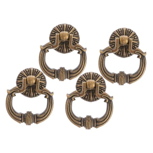 ELAYARD 4 Stück Vintage Möbelgriffe Kleine Ringe Möbelgriffe Schrankgriffe Schubladengriffe für Kommode und Schrank Antike Ziehringe Robust Langlebig Vielseitig Einsetzbar ELAYARD 4 Stück Vintage Möbelgriffe Kleine Ringe Möbelgriffe Schrankgriffe Schubladengriffe für Kommode und Schrank Antike Ziehringe Robust Langlebig Vielseitig Einsetzbar von ELAYARD