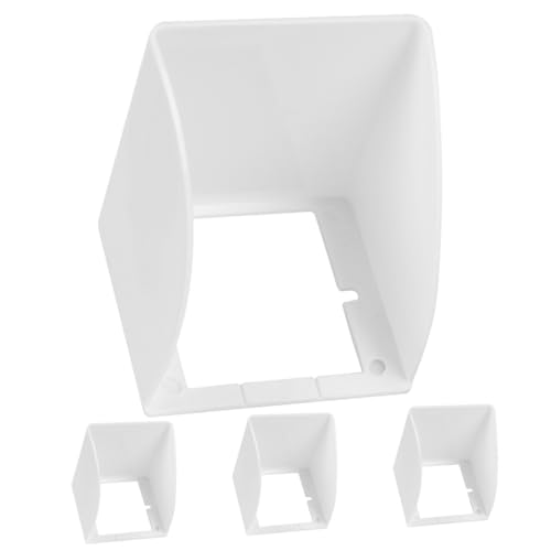 ELAYARD 4 Stück Wasserdichte Steckdosenabdeckung Kunststoff Schutzbox für Außensteckdosen Wetterfeste Steckdosenschutz Abdeckung Langlebig Installieren Geeignet für Garten Balkon Bad Büro von ELAYARD