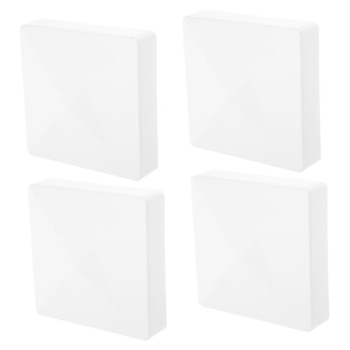 ELAYARD 4 Stück Wetterfeste PVC Zaunpfosten Abdeckkappen Flache Schutzkappen für Außenbereich Pflegeleichte Post Tops mit Minimalistischer Eleganz Langlebiger Schutz für Gartenpfähle von ELAYARD