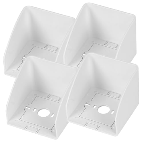 ELAYARD 4 Stück Wetterfeste Steckdosenschutz Abdeckung mit Abnehmbarer Basisplatte Spritzwassergeschützt Stoßfest Langlebige Kunststoffisolierung für Außenbereich Elektrofahrzeug von ELAYARD