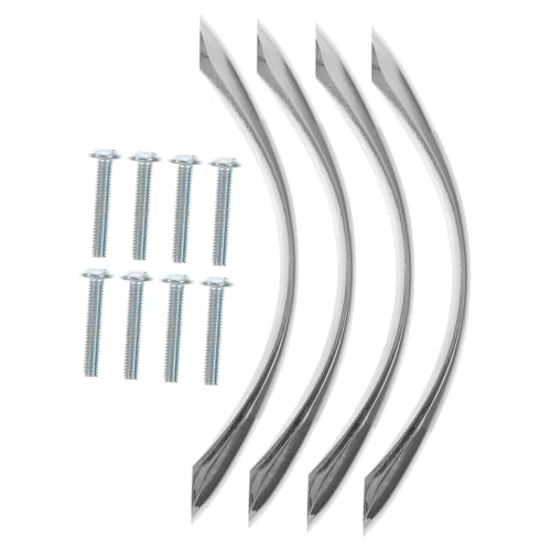 ELAYARD 4 Stück Zinklegierung Möbelgriffe Lochabstand Schrankgriffe Schubladengriffe Arched Design Rostfrei Langlebig für Küchenschrank Garderobe Innenraum Tür Pulls von ELAYARD