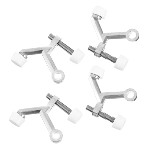 ELAYARD 4 Stück Zinklegierung Türstopper Mute Türhalter Anti klemm Schutz Installieren Rostfrei Für Wohnraum Tür und Wand Schutz von ELAYARD