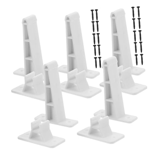 ELAYARD 5 Sätze Weiße Türhalter Kunststoff Rv Türsicherung Windschutz Türverschluss Camper Türfeststeller Vielseitig Langlebig für Wohnmobil und Yacht von ELAYARD