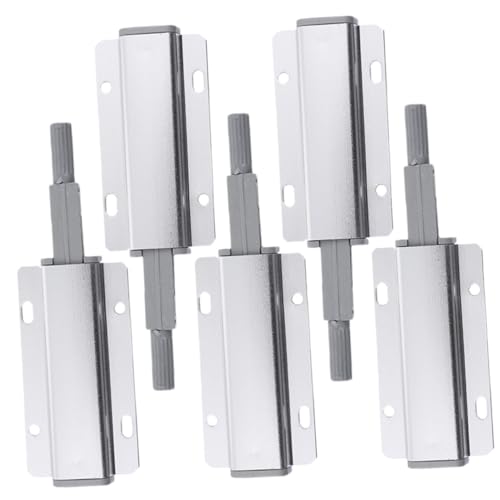 ELAYARD 5 Stück Aluminiumlegierung Push to open Türverschluss Selbstverriegelnde Möbelschlösser für Schränke Küchen Kleiderschränke Kompakt Leicht Grifflos Bedienbar von ELAYARD