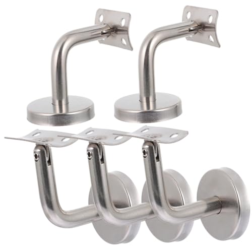 ELAYARD 5 Stück Edelstahl Handlaufhalter Teiliges Wandmontage Treppengeländer Halterung Stabile Banister Brackets für Handrail Modernes Design Langlebig Geeignet für Treppen ELAYARD 5 Stück Edelstahl Handlaufhalter Teiliges Wandmontage Treppengeländer Halterung Stabile Banister Brackets für Handrail Modernes Design Langlebig Geeignet für Treppen von ELAYARD