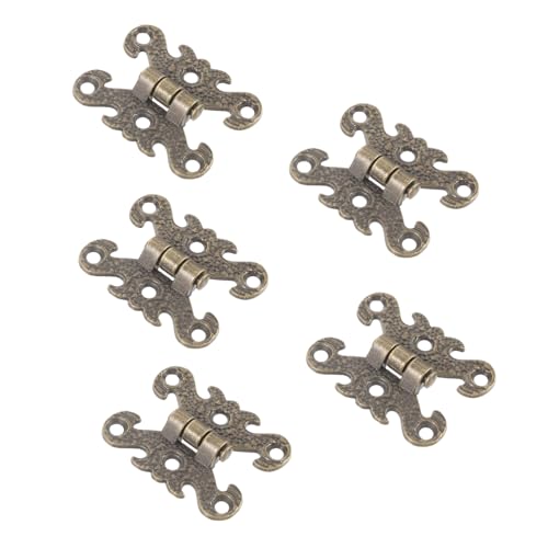 ELAYARD 5 Stück Teiliges Retro Scharniere aus Zinklegierung Geräuschlos Rostfrei Langlebig Metall Möbelbeschläge für Küchenschränke Schmuckkästen Holzprojekte Vintage Möbelbeschläge ELAYARD 5 Stück Teiliges Retro Scharniere aus Zinklegierung Geräuschlos Rostfrei Langlebig Metall Möbelbeschläge für Küchenschränke Schmuckkästen Holzprojekte Vintage Möbelbeschläge von ELAYARD