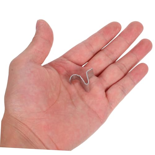 ELAYARD 50 Stück Kabinettspartition Metallregalverschlüsse Stützstifte für Schrankregale Regalklammern aus Metall Regalhalterungsclip Regalstabilisierungsclip Trennregal-Clip Eisen Silber von ELAYARD