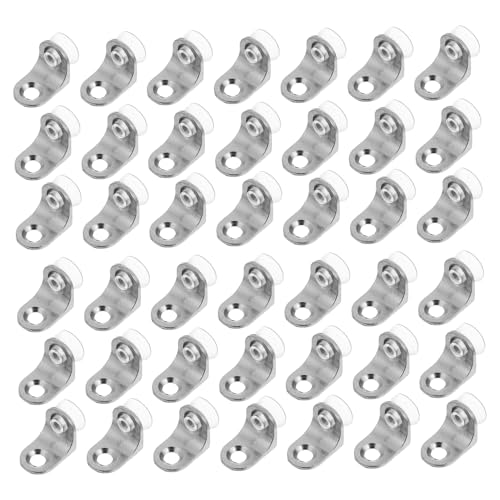 ELAYARD 50 Stück Küchenschrank Laminathalterung Schrankregalhalter Regalnägel für Schränke Schrank Heringe Regalträger Küchenschrankregal -Clips Regalhalterung Aluminiumlegierung Silber ELAYARD 50 Stück Küchenschrank Laminathalterung Schrankregalhalter Regalnägel für Schränke Schrank Heringe Regalträger Küchenschrankregal -Clips Regalhalterung Aluminiumlegierung Silber von ELAYARD