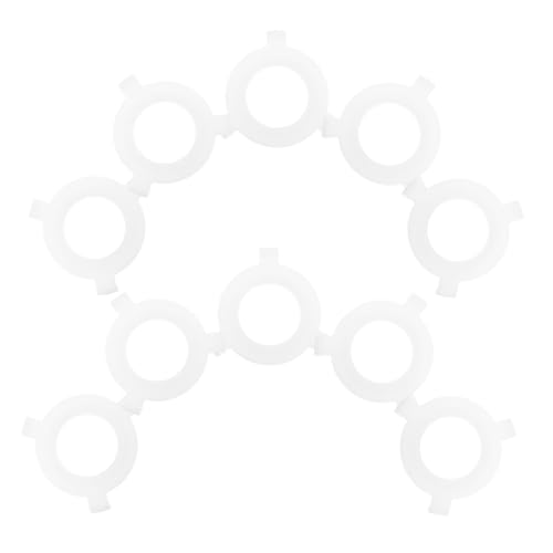 ELAYARD 50 Stück Lampenschirm Adapterringe Weiß Kunststoff zu Lampenfassung Reduzierring Lampenfassung Konverter für DIY Lampenreparatur und Wohnbeleuchtung von ELAYARD