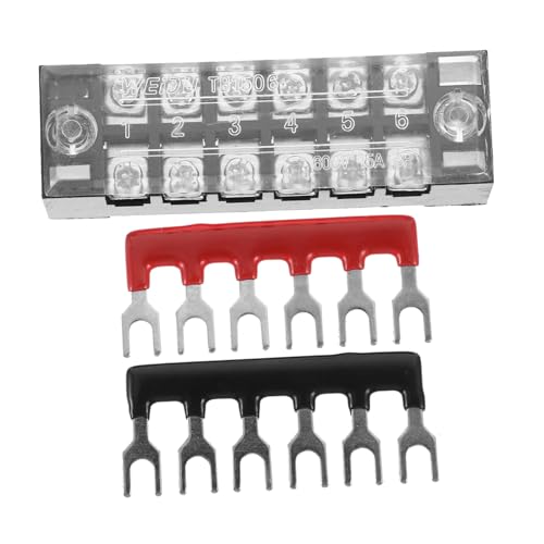 ELAYARD 5Sätze Dual Reihen Positionen Klemmenblock mit Abdeckung Stabiler Anschlussblock für Maschinen Elektronik Haushaltsgeräte ELAYARD 5Sätze Dual Reihen Positionen Klemmenblock mit Abdeckung Stabiler Anschlussblock für Maschinen Elektronik Haushaltsgeräte von ELAYARD