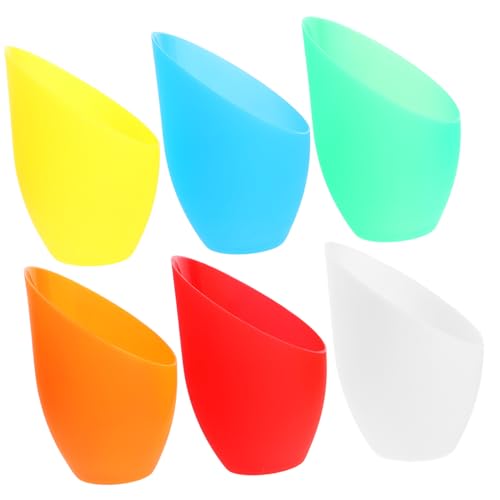 ELAYARD 6 Stück Bunte Lampenschirme aus Robustem Kunststoff Öffnung Retro Stil für Deckenleuchten und Stehlampen Vielseitig Einsetzbar Langlebig und Praktisch von ELAYARD