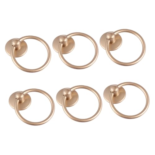 ELAYARD 6 Stück Schwarze Möbelgriffe Ringform aus Moderne Schrank Schubladengriffe Langlebig Einfache Montage Geeignet für Kommode und Küchenschränke ELAYARD 6 Stück Schwarze Möbelgriffe Ringform aus Moderne Schrank Schubladengriffe Langlebig Einfache Montage Geeignet für Kommode und Küchenschränke von ELAYARD