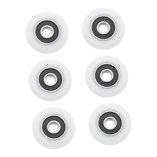 ELAYARD 6 Stück Teiliges Altmodische Duschraumrollen aus Langlebigem Material Glas Schiebetür Laufrollen mit Kugellager für Einfache Installation und Reibungslosen Lauf im Badezimmer von ELAYARD