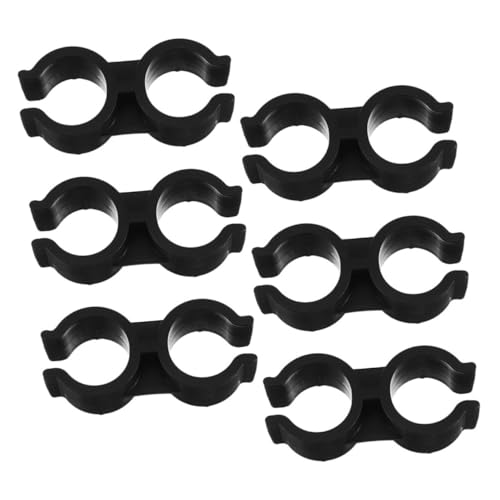 ELAYARD 6 Stück Teiliges Doppelseitige Kunststoff rohrschellen Innen ø Vielseitige Rohrhalter mit Flexiblem Doppelkopf für Sichere Werkzeugfreie Verbindung und Befestigung von von ELAYARD