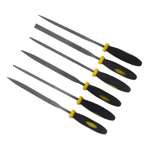 ELAYARD 6 Stück Teiliges Holzfeilen Set mit Mini Raspel Rutschfeste Griffe für Präzises Formen von Holz und Langlebige Holzraspel für Heimwerker und Schnitzarbeiten von ELAYARD