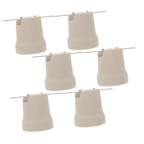 ELAYARD 6 Stück Teiliges Keramik Lampenfassung Hitzebeständig Langlebig mit Gewinde Kompatibel für Wärme Glühlampen für Küche Wohnzimmer Bar Hotel und Heimgebrauch von ELAYARD