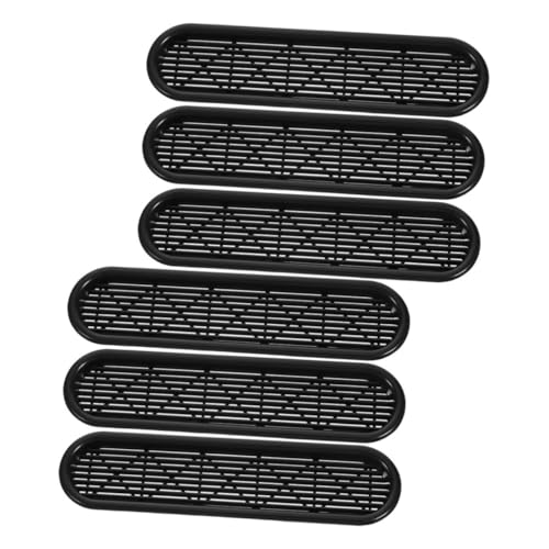 ELAYARD 6 Stück Teiliges Kunststoff Lüftungsgitter Oval mit Netz Atmungsaktiv für Schränke Schuhschränke zur Wärme Feuchtigkeitsableitung Modernes Design ELAYARD 6 Stück Teiliges Kunststoff Lüftungsgitter Oval mit Netz Atmungsaktiv für Schränke Schuhschränke zur Wärme Feuchtigkeitsableitung Modernes Design von ELAYARD