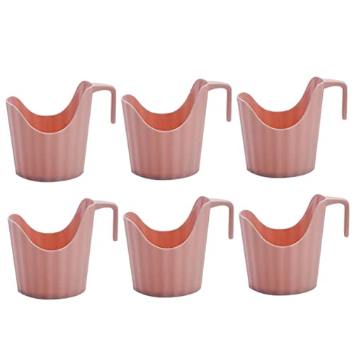 ELAYARD 6 Stück Teiliges Papierbecherhalter Hitzeschützende Einweg Becherschutzhülle Leichter Tragbarer Kaffeebecher Sleeve für Haushalt und Büro Minimalistisches Design und Praktisch von ELAYARD