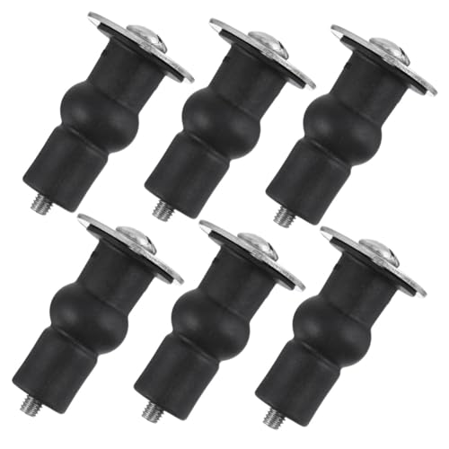 ELAYARD 6 Stück Teiliges Schraubenset Toilettensitz aus Rostfreiem Stahl und Gummi Robustes Montagematerial für Wc sitzbefestigung Passend für Toilettendeckel Langlebig und Praktisch von ELAYARD