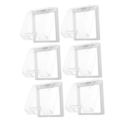 ELAYARD 6 Stück Teiliges Wasserdichte Steckdosenschutzabdeckungen mit Selbstklebendem Transparentem Spritzwasserschutz für Badezimmer und Außenbereiche Einfache Montage Schutz vor und ELAYARD 6 Stück Teiliges Wasserdichte Steckdosenschutzabdeckungen mit Selbstklebendem Transparentem Spritzwasserschutz für Badezimmer und Außenbereiche Einfache Montage Schutz vor und von ELAYARD