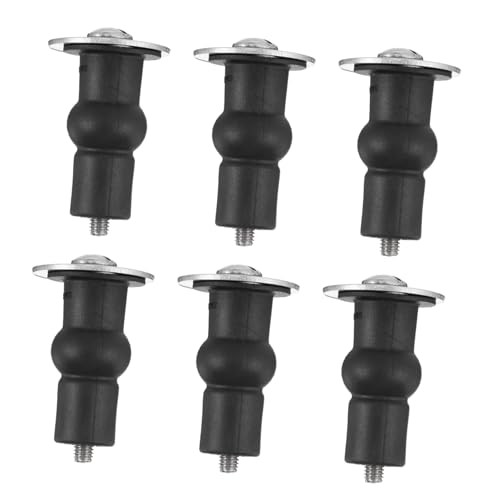 ELAYARD 6 Stück Teiliges Wc Sitz Schrauben Ersatzset aus Rostfreiem Edelstahl Verschleißfest Einfache Montage Toilettensitzbefestigungen mit Dichtscheiben für Gängige Toilettenmodelle ELAYARD 6 Stück Teiliges Wc Sitz Schrauben Ersatzset aus Rostfreiem Edelstahl Verschleißfest Einfache Montage Toilettensitzbefestigungen mit Dichtscheiben für Gängige Toilettenmodelle von ELAYARD