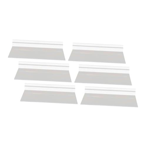 ELAYARD 6 Stück Transparente Wandregal für Schuhe Schlanke Slatwall Schuhablage aus Kunststoff Platzsparend und Vielseitig für Laden Ausstellung und Heimorganisation von ELAYARD