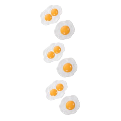 ELAYARD 6stücke Magnetische Kühlschrankmagnete Lustige Spiegelei-Dekoration Für Büro Und Zuhause Starker Halt Kreative Lebensmittel-Designs Zur Aufwertung Ihrer Küchendekoration von ELAYARD