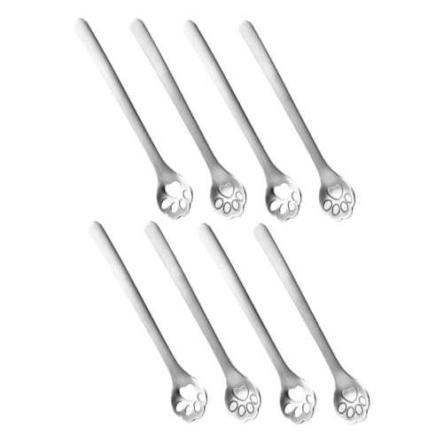 ELAYARD 8 Stück Katzenkrallenlöffel Stainless Steel Short Handle Spoons Rostfreier Kochlöffel Süße Kaffeelöffel Kaffee -rührer Mischen Löffel Kaffee Löffeln Rostfreier Stahl Silber ELAYARD 8 Stück Katzenkrallenlöffel Stainless Steel Short Handle Spoons Rostfreier Kochlöffel Süße Kaffeelöffel Kaffee -rührer Mischen Löffel Kaffee Löffeln Rostfreier Stahl Silber von ELAYARD