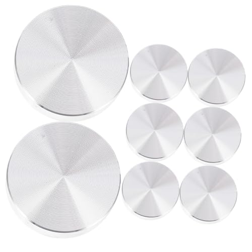 ELAYARD 8 Stück Teiliges Aluminium rundscheiben Glas Tischplattenadapter für Teetische Robuste Aluminiumlegierung Einfache Montage Kompakt und Langlebig als Glasplattenhalterung ELAYARD 8 Stück Teiliges Aluminium rundscheiben Glas Tischplattenadapter für Teetische Robuste Aluminiumlegierung Einfache Montage Kompakt und Langlebig als Glasplattenhalterung von ELAYARD