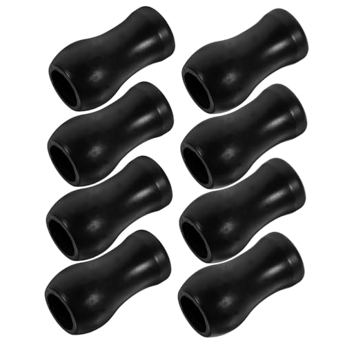 ELAYARD 8 Stück Teiliges Jalousien Schnurknöpfe Ersatz für Rollos Langlebige Schwarze PVC Zugkordelknöpfe Einfach zu Montierende Blind Pull Cord Knobs für Fensterdekoration von ELAYARD