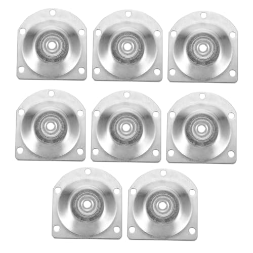 ELAYARD 8 Stück Teiliges Möbelbein Montageplatten Schräg Halterung aus Robustem Metall für Tischbeine Sofabeine Couch Ottomane Stabile Verbindung um Wackeln zu Vermeiden von ELAYARD