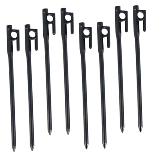 ELAYARD 8 Stück Teiliges Schmiedeeiserne Zeltheringe für Outdoor Camping Strand Schnee Stabilen Befestigung von Zelt und Sonnensegel von ELAYARD