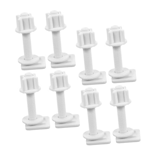 ELAYARD 8 Stück Teiliges Toilettensitz Schraubenset aus Langlebigem Befestigungsbolzen und Muttern Einfache Installation Ersatzteile für Wc Deckel Geeignet für Wohnwagen und Heimtoiletten von ELAYARD