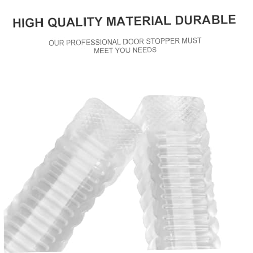 ELAYARD 8 Stück Teiliges Transparenter Türkeile aus Sicherem Silikon Rutschfeste Türstopper für Zuhause Kindersicherer Schutz gegen Einklemmen und Zugluft Praktischer Türkeil für von ELAYARD