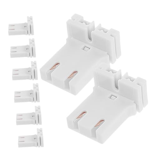 ELAYARD 8 Stück Teiliges U Förmiges Leuchtstofflampenhalter Langlebigem Pc Material Kompatibel mit Röhren Platzsparend für Enge Decken und Korridore Einfache Installation für Büro und von ELAYARD