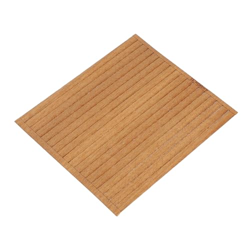 ELAYARD 80 Stück Dicke Massivholz Decksplanken für DIY Miniatur Bootsbodenbelag aus Robustem Holz für Segelschiff Modellbau und Puppenhaus Dekoration Tiny Boat Accessories von ELAYARD