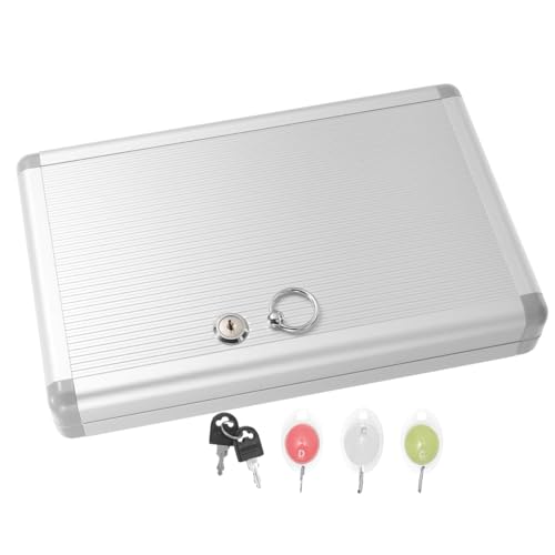 ELAYARD Abschließbare Aluminium Schlüsselbox Wandmontage Plätze Großes Fassungsvermögen Sicherer Schlüsselhalter für Hotel Büro Schlüsselaufbewahrung ELAYARD Abschließbare Aluminium Schlüsselbox Wandmontage Plätze Großes Fassungsvermögen Sicherer Schlüsselhalter für Hotel Büro Schlüsselaufbewahrung von ELAYARD