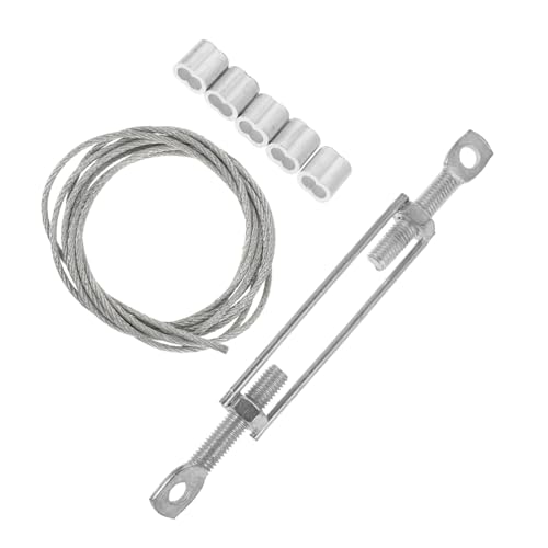 ELAYARD Aluminium Scaffold Fastener Set mit Seil und Aluminiumklemmen Langlebiger Gerüstersatzteil für Stabile Sichere Befestigung und Einfache Handhabung bei Bau und Renovierungsarbeiten von ELAYARD